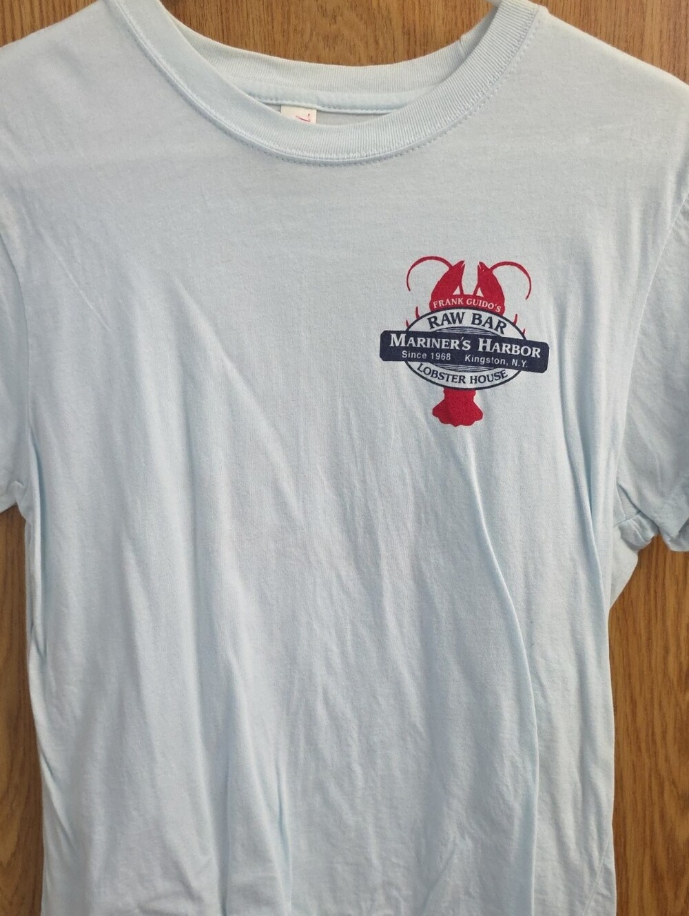 Mariners Harbor  Light Blue Logo T‑Shirt